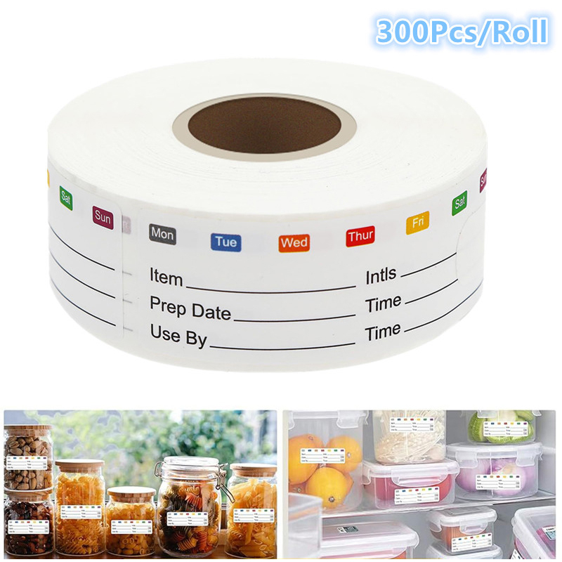Snacks Food Labels - Etiqueta Adesiva de Data para Cozinha,