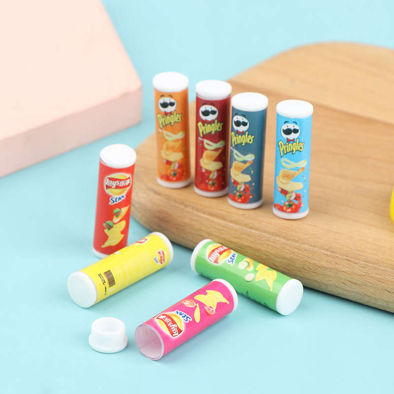 Food Snacks Chips - VP 4 peças/conjunto Itens em Miniatura