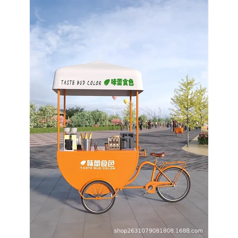 Food Truck With Snacks - Carrinho de Comida Móvel para Exterior,