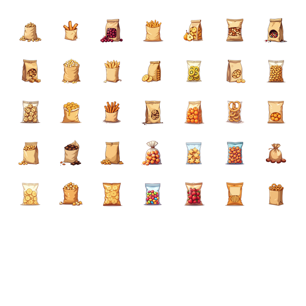 35 pces-100 pces decalques cro - Snacks Food Labels avaliação e preço