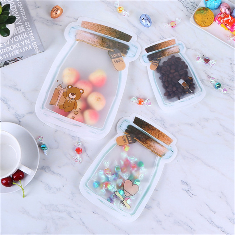 100 PEÇAS Sacos de Armazenamen - Logo Food Snack avaliação e preço