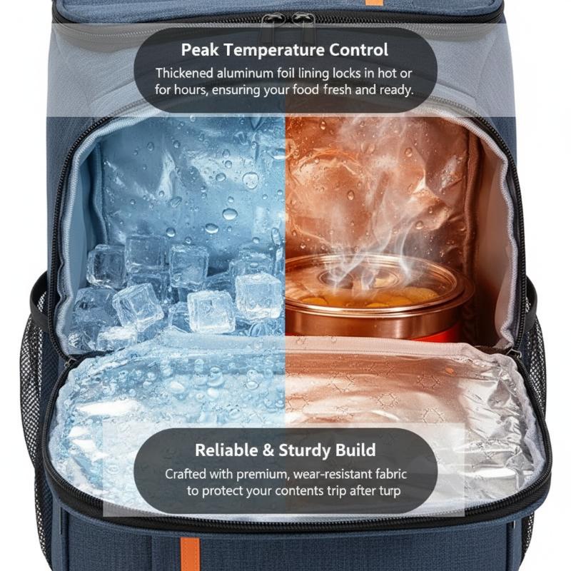 Mochila Térmica Isolada de Gra - Food Snacks Delivery avaliação e preço